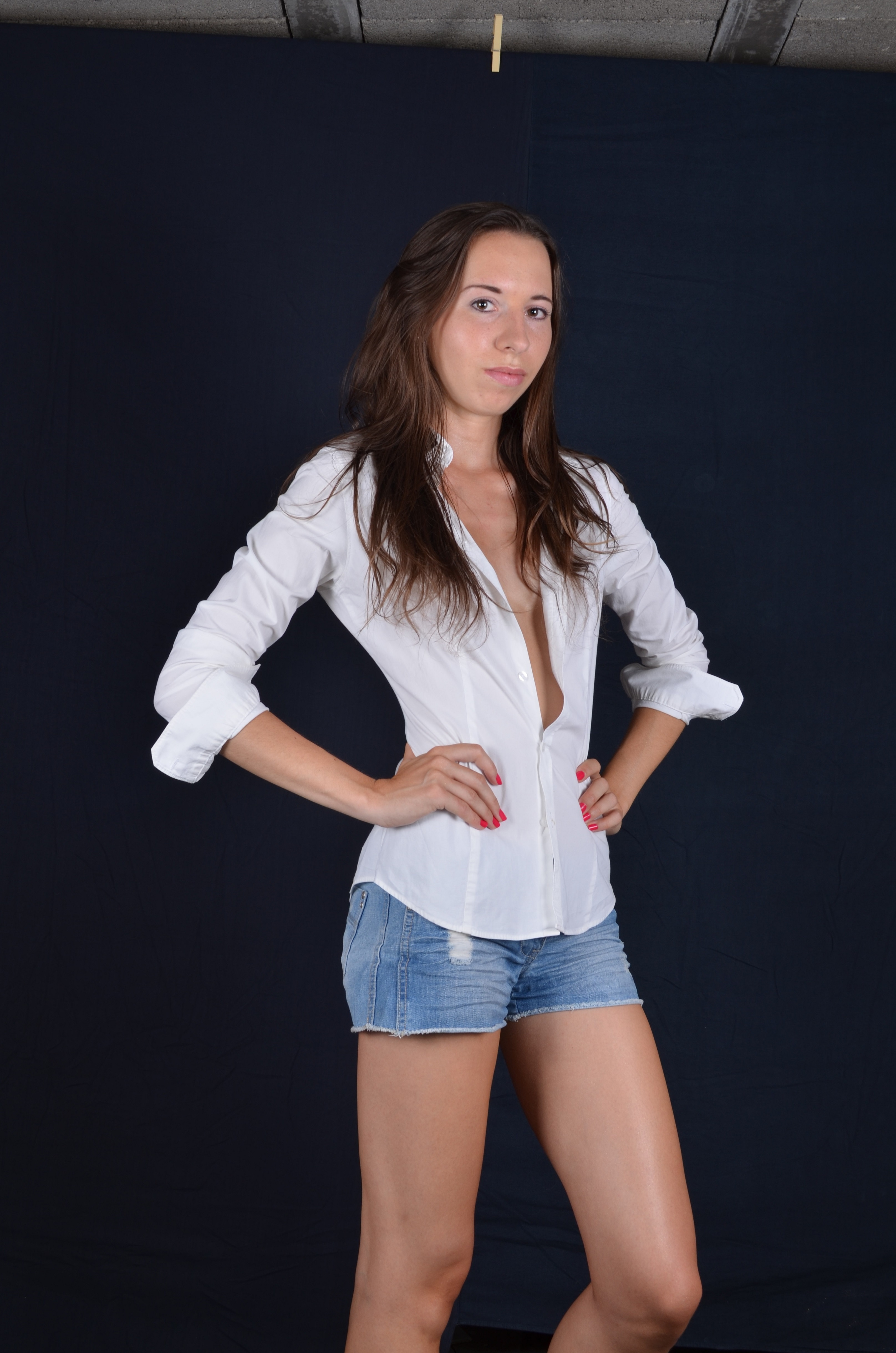 German teacher Malin posing — 23