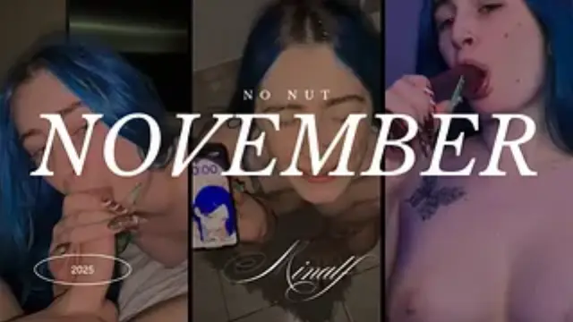 No Nut November 2025 Official | Big load on my face (English subtitle)